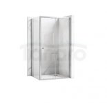 REA - Kabina Prysznicowa PRIMO SLIDE CHROM uchylne drzwi 100 + ścianka 90