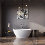 POLIMAT Wanna wolnostojąca biały mat MANGO 150 x 75 cm 00648