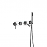 BESCO Bateria wannowa podtynkowa 4-punktowa Zea gun metal BW-Z4P-GR