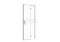 CERSANIT - Drzwi na zawiasach kabiny prysznicowej LARGA chrom 80x195 PRAWE szkło transparentne  S932-115