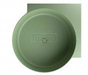 OMNIRES wanna narożna okrągła, 120 x 120 cm OVO M+ olive mat OVO120WNOL