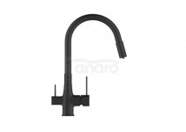 INVENA Bateria zlewozmywakowa z filtrem Glamour czarny BZ-02-F04-V