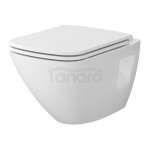 CERSANIT - Set C459 - miska zawieszana MODU PLUS SQUARE CleanOn z deską duroplastową Slim  S701-971