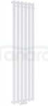 AQUAFORM - Grzejnik łazienkowy ASAMI PLUS pionowy 1500X332 416W / przył. dolne 50MM z wieszakami biały  GRŁ-G/AP-1500X332-B