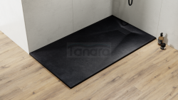 BESCO Brodzik prostokątny 160x90x3,2 Vexo Black 160 BVB-160-90-P