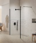 NEW TRENDY - Kabina ścianka walk-in NEW MODUS BLACK 140cm EXK-0070