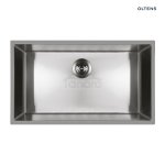 Oltens Stalvask zlewozmywak stalowy 1-komorowy 76x44 cm stal polerowana 71102100