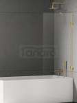 NEW TRENDY Parawan nawannowy Eventa Gold Shine 70x150, jednoelementowy, wspornik skośny EXK-4894