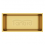 BALNEO WALL-BOX ONE Gold Półka wnękowa ze stali nierdzewnej złota 45x20x10 cm