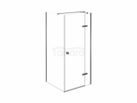 BESCO Kabina prysznicowa Pixa Gun Metal 100x80x195 Prawa PPP108-195GR