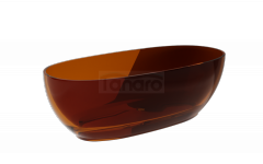 BESCO Wanna wolnostojąca Mexa Earth Rust 170x78 maskownica czarny matt #WAM-170-ERB