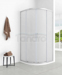 AQUAFORM Kabina prysznicowa półokrągła AZUL 80x80x185 szkło mrożone 5mm profil chrom AQ.100-501102