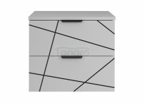 MEGSTYL WOOD-02 Szafka z blatem 60cm biały mat  WOOD-0000-0110