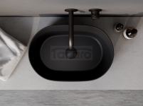 BESCO Umywalka nablatowa Lova Cera-Line 46 Matt Black UNCM-46-LOC