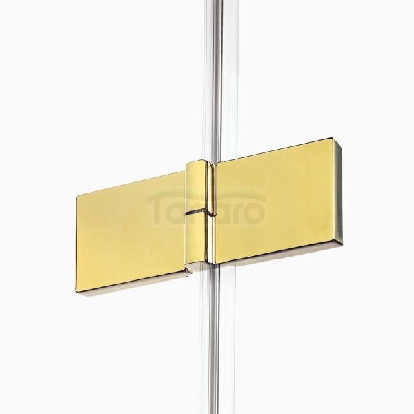NEW TRENDY Kabina prysznicowa podwójne drzwi uchylne AVEXA GOLD SHINE Linia Platinium 90x110x200 EXK-1861