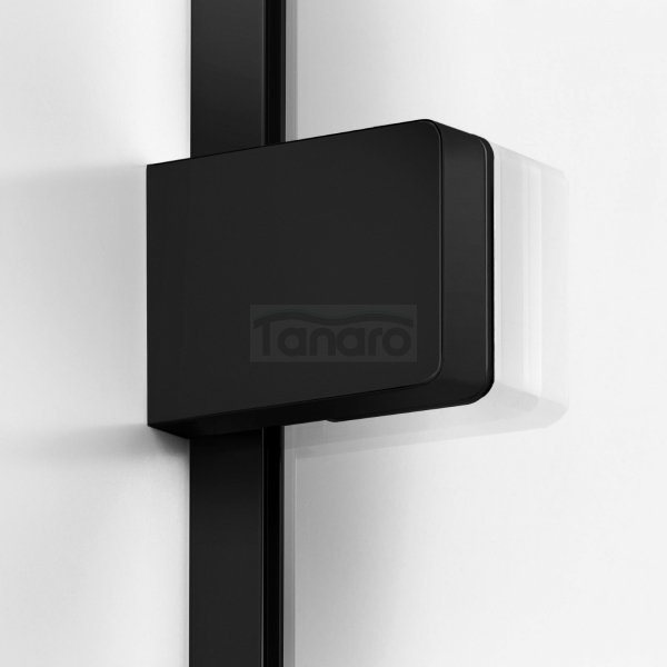 NEW TRENDY Kabina prysznicowa SOFTI BLACK X 1D prostokątna L 100x110x200 szkło czyste 8mm Active Shield 2.0 EXK-5381