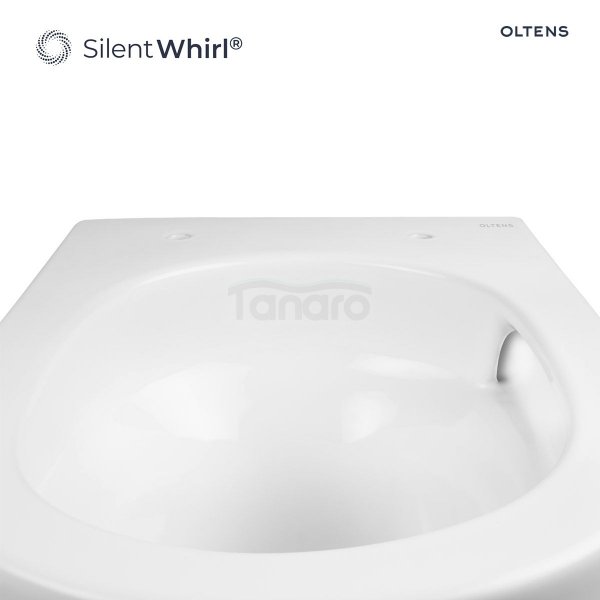 Oltens Hamnes Kort Stille miska WC wisząca PureRim biała 42024000