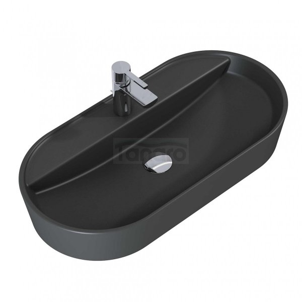 ELITA UMYWALKA BABETTE 82x42 NABLATOWA, CERAMICZNA ANTHRACITE MATT 145108/RE040820016010