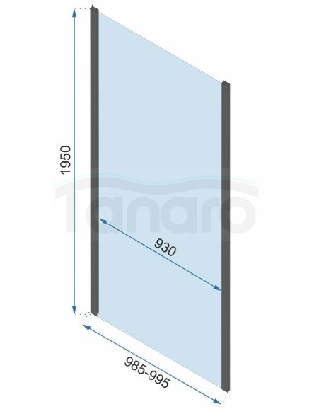 REA - Kabina Prysznicowa Przyścienna RAPID FOLD Black - Czarna /drzwi 80 + ścianka 100 x2 + ramię x2