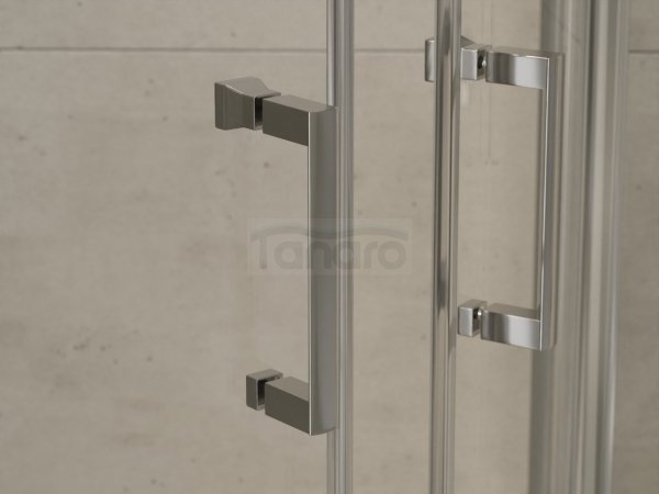 BESCO Kabina prysznicowa półokrągła Modern Chrom 80 x 190 MP-80-190-C