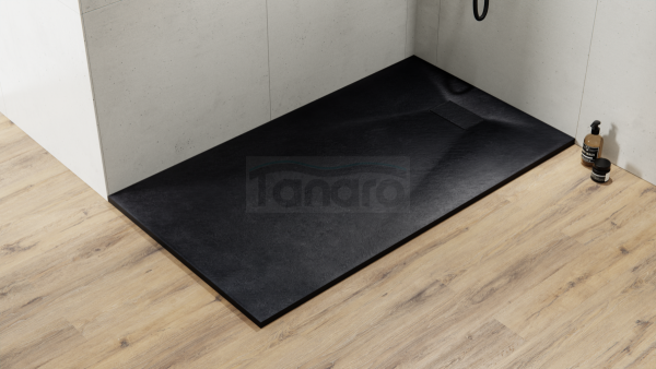 BESCO Brodzik prostokątny 120x90x3,2 Vexo Black 120 BVB-120-90-P