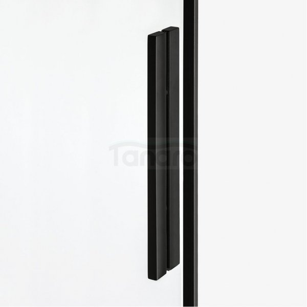 NEW TRENDY Kabina przyścienna SMART BLACK 130x80x200 EXK-4183