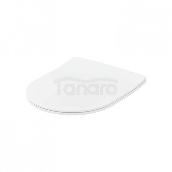 CERSANIT SET C821: MISKA ZAWIESZANA CITY PRO OVAL CERSANIT VORTEX Z DESKĄ DUROPLASTOWĄ MOONWAY SPOT SLIM PODŚWIETLANĄ LED S4004-137