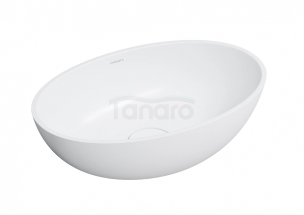 OMNIRES umywalka nablatowa, 50 x 32 cm SHELL M+ biały mat SHELL500UNBM