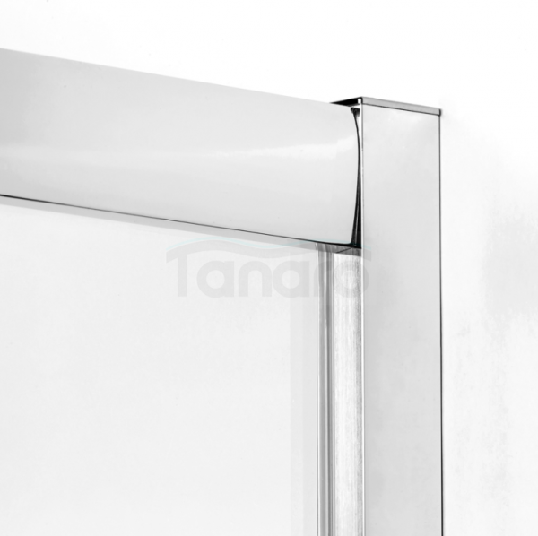 New Trendy Feria Kabina kwadratowa 80x80x185 cm profile chrom szkło przezroczyste z powłoką K-0525