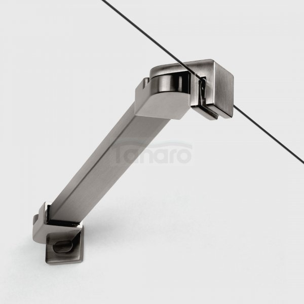 NEW TRENDY Drzwi wnękowe NESTA GUNMETAL BRUSHED 1D P 120x200 czyste 6mm Active Shield 2.0 D-0936A