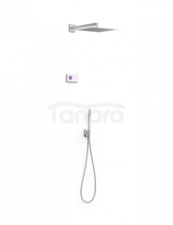 TRES SHOWER TECHNOLOGY Zestaw elektronicznej baterii termostatycznej podtynkowej 2-drożnej Shower technology prysznicowej-09286563