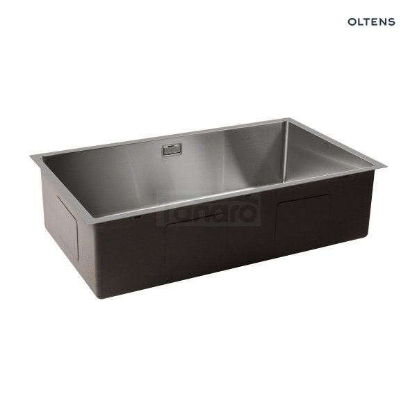 Oltens Hydda zlewozmywak stalowy 76x44 cm 1 komorowy stal szlachetna polerowana 71105100