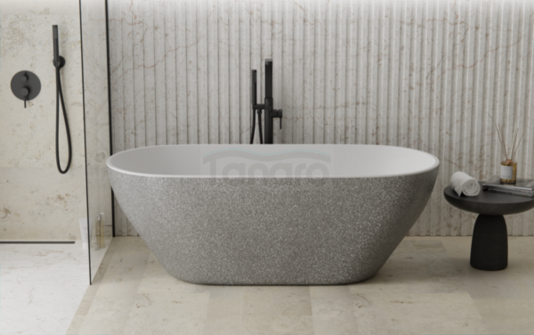 BESCO Wanna wolnostojąca Moya Glam 170x70 srebrny #WMD-170-MS