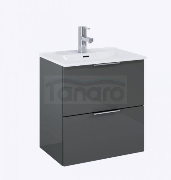 ELITA Szafka z umywalką SET STREET PLUS 50 2S ANTHRACITE/ANTRACYT 50x53x34 166285/RE020500106610