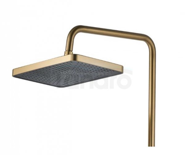 REA - Zestaw Natryskowy HELIX Gold Brushed / Złoty Szczotkowany
