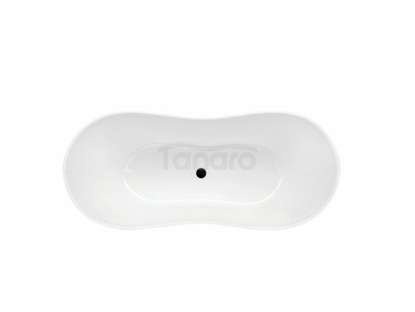 BESCO Wanna wolnostojąca Viya Matt B&amp;W 170x72 + klik-klak chrom #WMMC-170V
