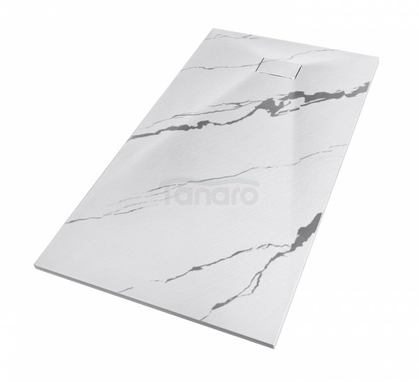 BESCO Brodzik prostokątny Vexo Marble 140x90 VM-140-90-P