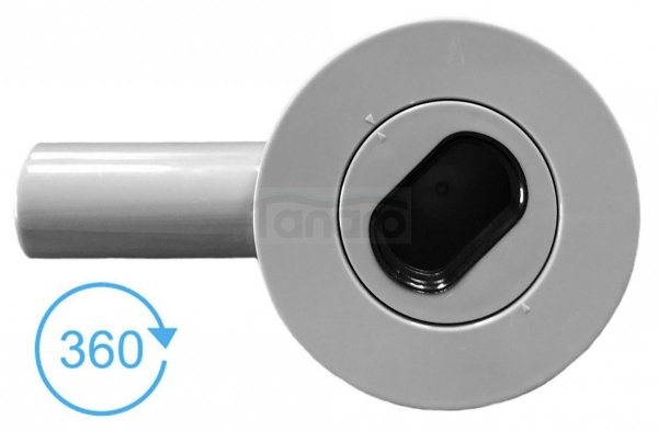 AQUALine - Odpływ liniowy podłogowy SLIM kwadrat chrom Obrotowy syfon ROZMIAR 100cm RSK01100