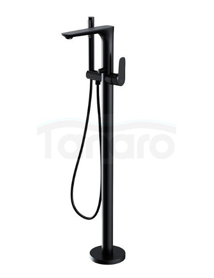 CERSANIT - Bateria wannowo-natryskowa wolnostojąca CREA czarna  S951-308