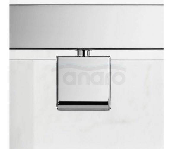 REA - Kabina Prysznicowa PRIMO SWING CHROM uchylne drzwi 100 + ścianka 80