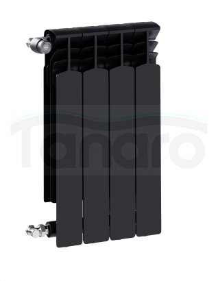 ARMATURA KRAKÓW KFA grzejnik aluminiowy G600F 4-elementowy CZARNY 772-040-81
