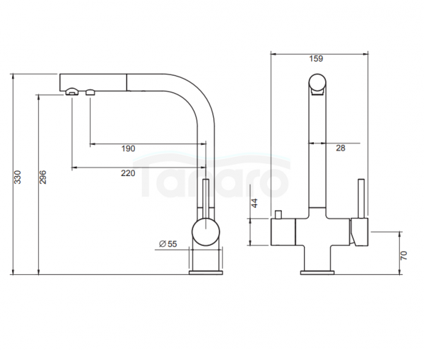 BLUE WATER Apala 4-way grafit (gun metal) bateria 4 drożna