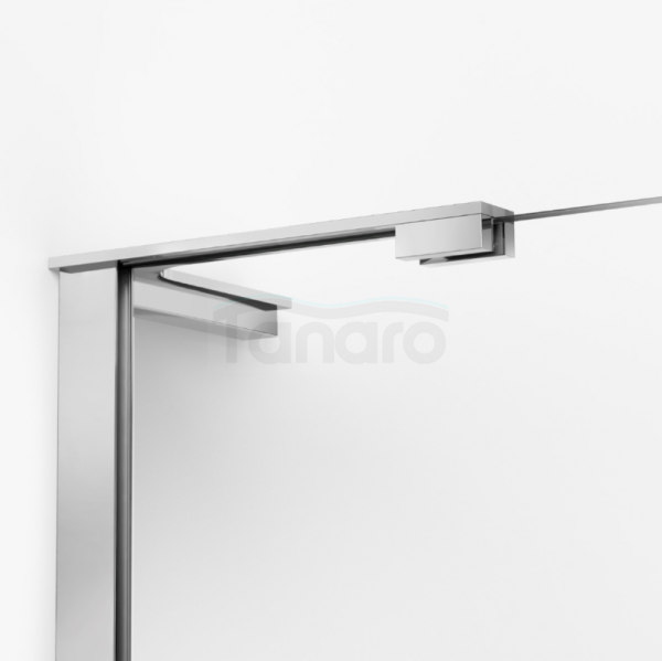 NEW TRENDY Kabina NESTA chrom 1D prostokątna L 90x80x200 czyste 6mm Active Shield 2.0 K-3603
