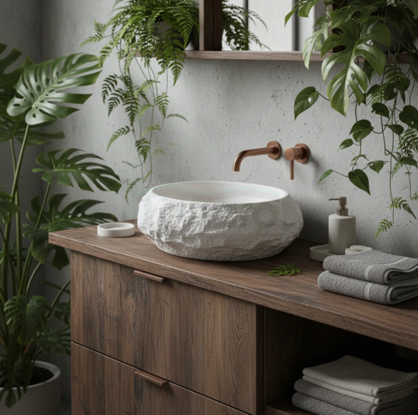 REA Umywalka nablatowa Rea Mika Ivory 