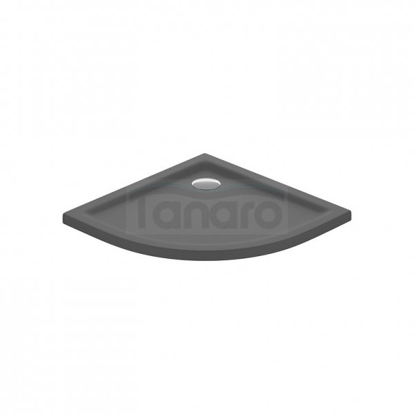 CERSANIT - Brodzik półokrągły TAKO 80x4 szary mat  S204-029