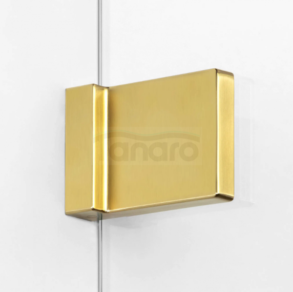 NEW TRENDY Kabina prysznicowa WALK IN AVEXA GOLD BRUSHED 100x200 złoto szczotkowane EXK-7005