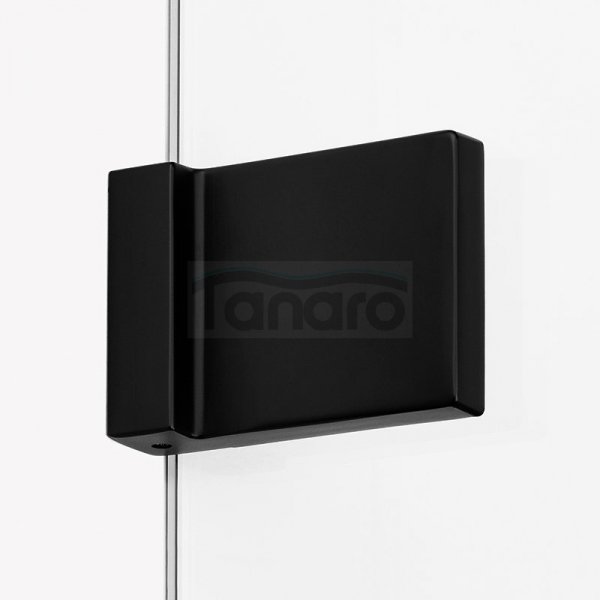 NEW TRENDY Kabina ścianka walk-in Avexa Black 70x200 czarna aluminiowa ramka szkło 6mm EXK-2657
