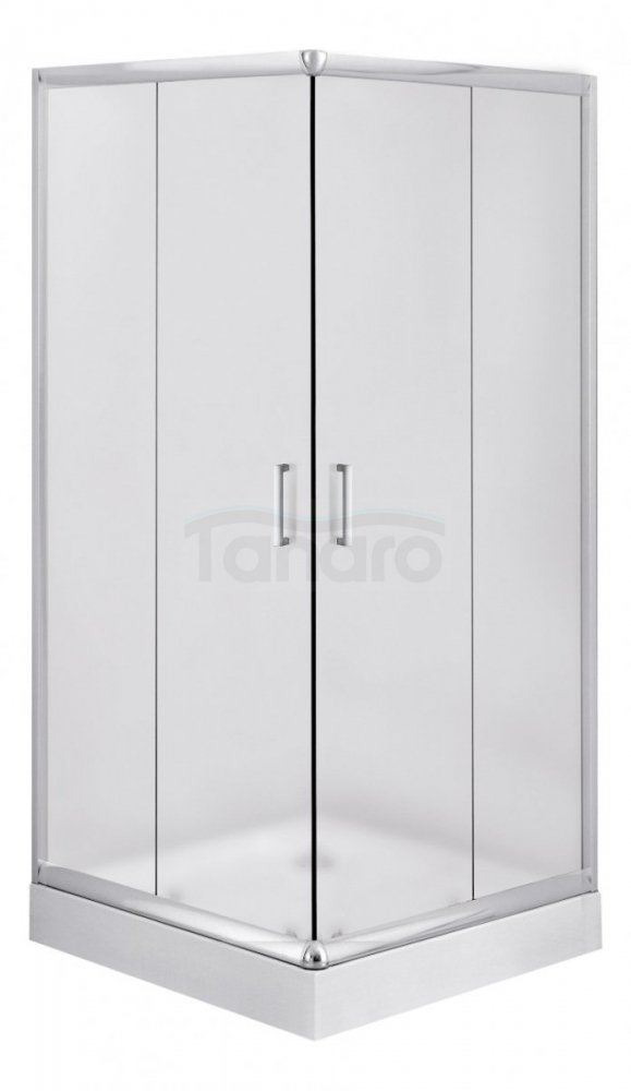 DEANTE Kabina prysznicowa kwadratowa drzwi przesuwne 80x80x185 FUNKIA SZKŁO SZRONIONE KYC_642K