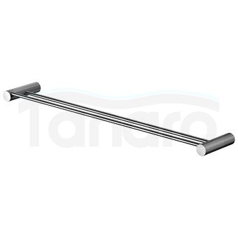 CERSANIT - Wieszak na ręcznik podwójny czarny gun metal  S951-888
