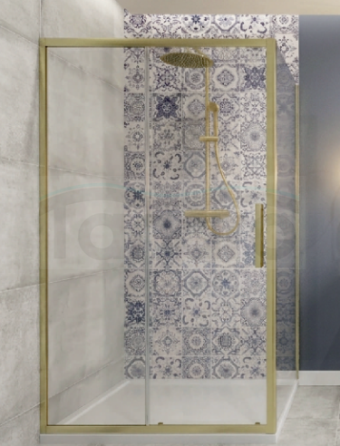 AQUAFORM Drzwi przesuwne INDIGO brushed gold 120x200 AQ.103-601119